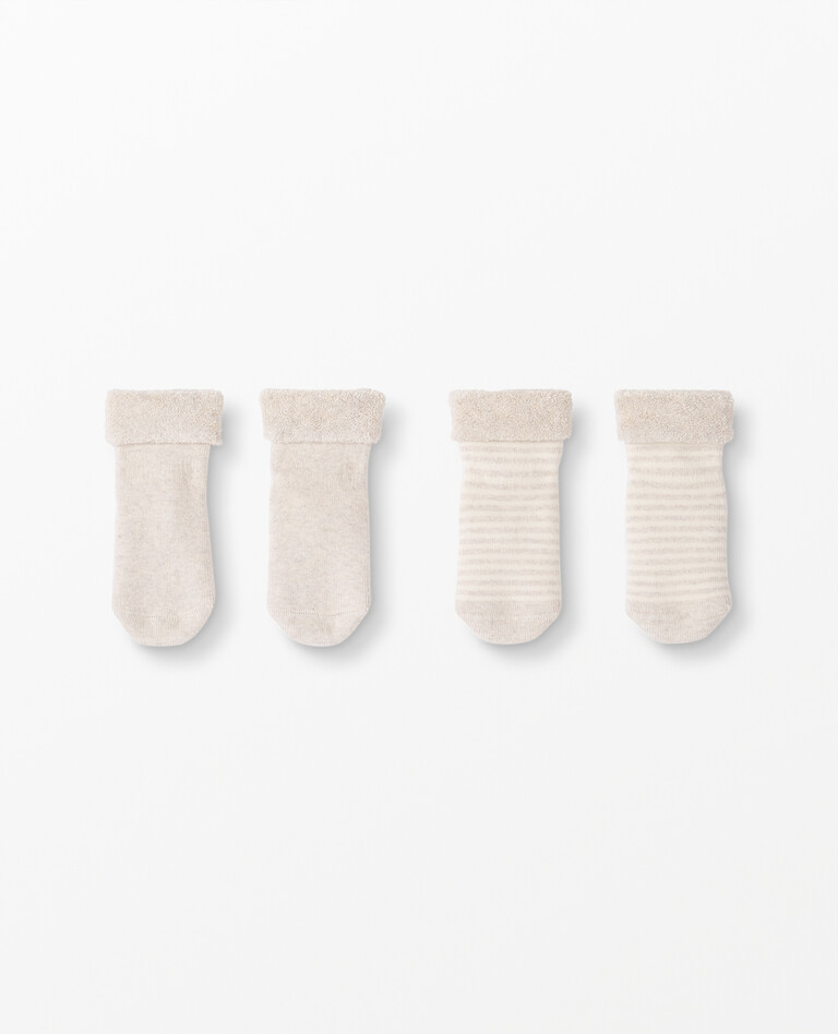 Best Ever First Socks 2-Pack in Oat Heather - main