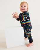 Baby Holiday Romper In Combed Cotton in Very Merry - main