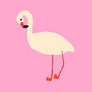 Relaxed Fit Graphic T-Shirt in Flamingo on Azalea - swatch