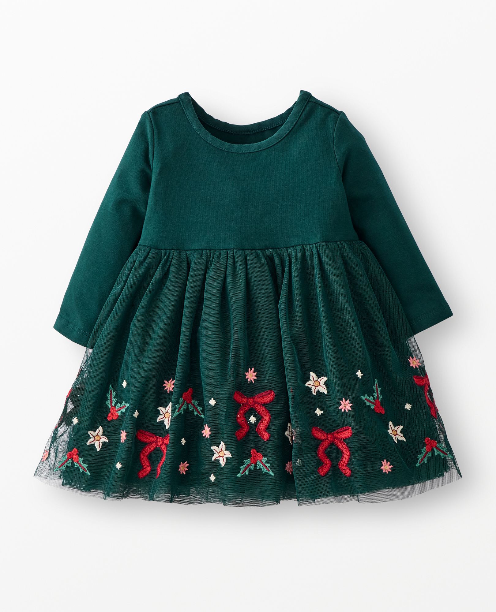 Baby Long Sleeve Tulle Embroidered Dress Hanna Andersson
