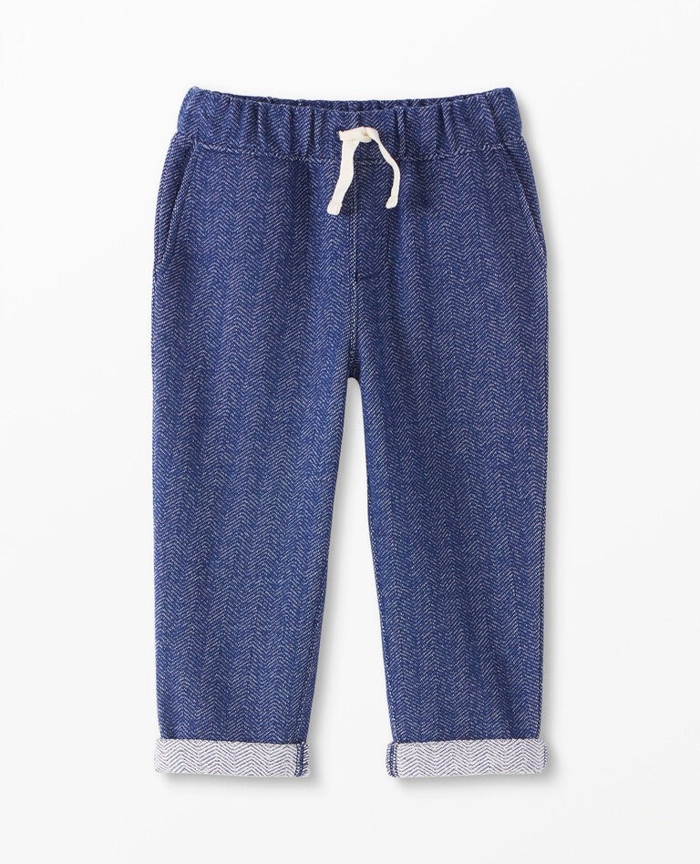 Herringbone French Terry Knit Pants Hanna Andersson