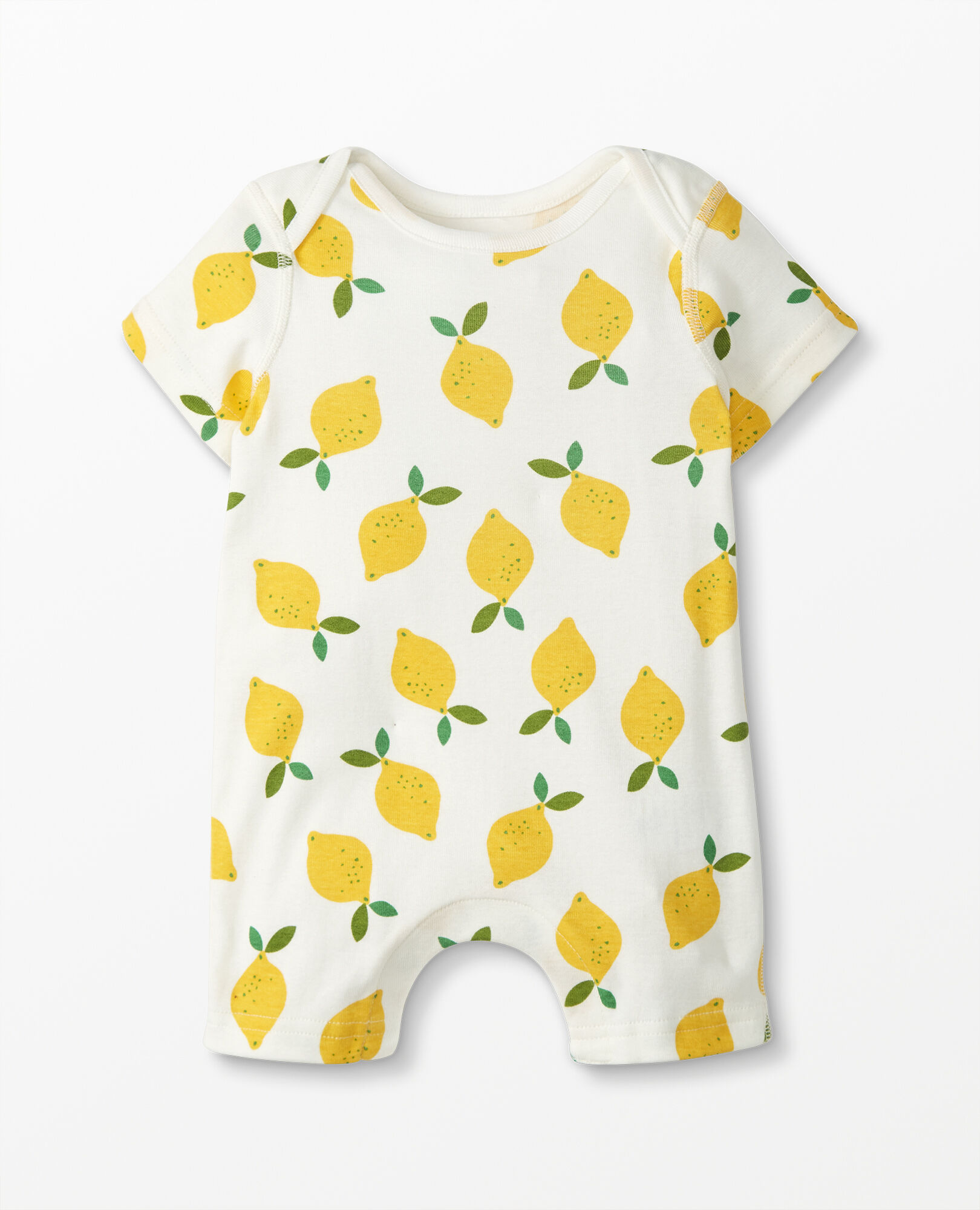 Lemon Bike Cotton Baby Short Sleeve Bodysuits Jersey Rompers