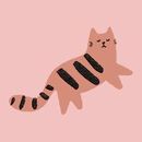 Playground Dress with Pockets in Playful Cats on Pink - swatch