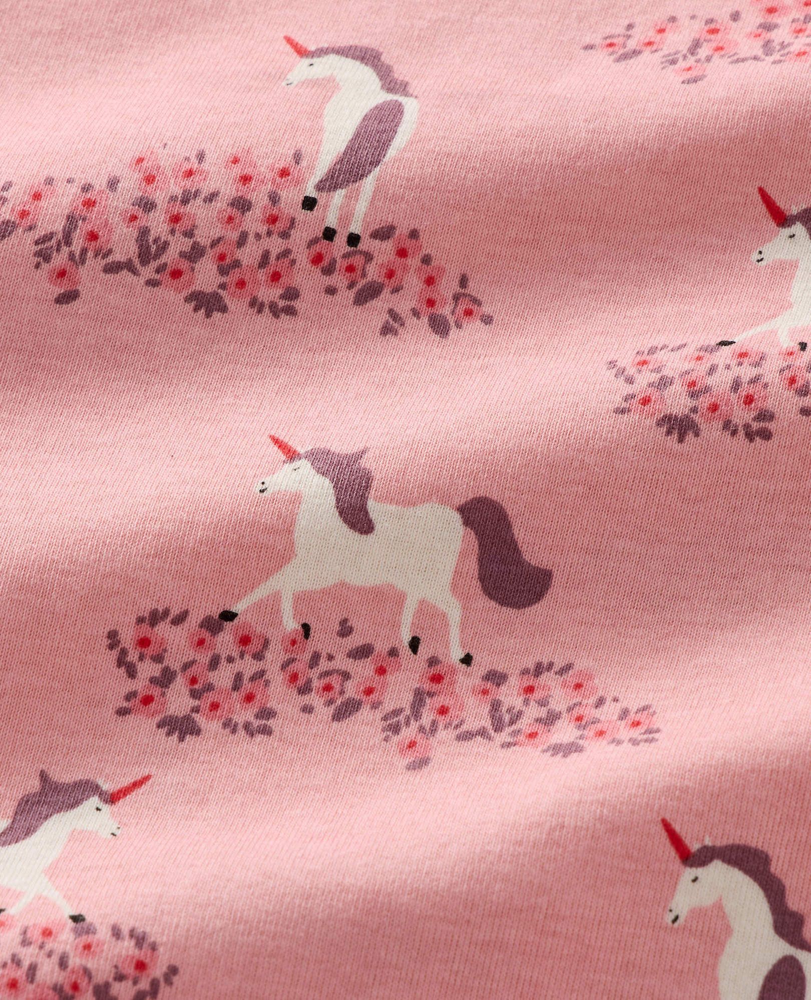 HannaJams™ Pajama Set in Unicorn Meadow on Frosting Pink - main