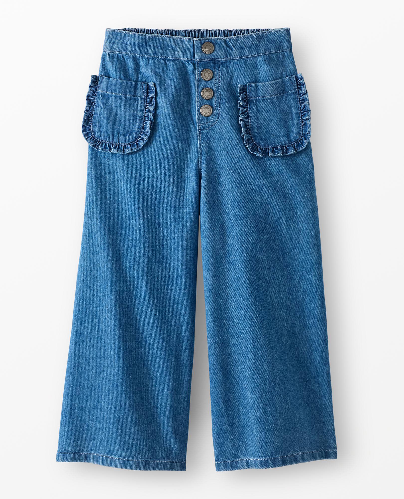 Wide Leg Denim Pants | Hanna Andersson