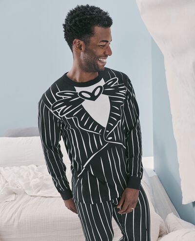 Adult The Nightmare Before Christmas Jack Costume Long John Pajama Set in Jack Skellington Costume - main