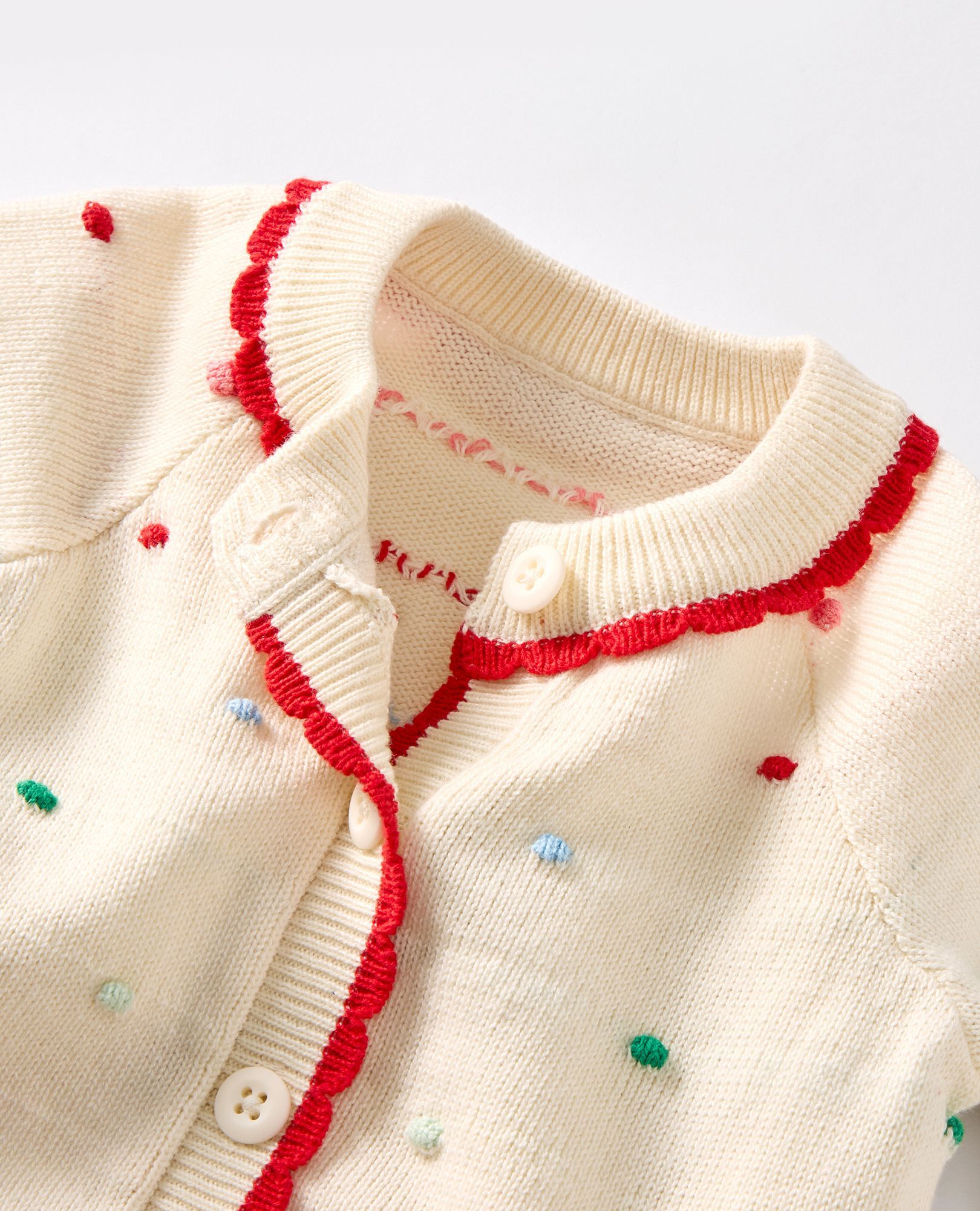 Baby Confetti Sweater Romper in Multi Dot - main