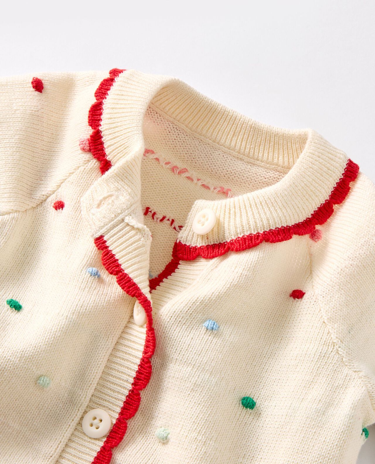 Baby Confetti Sweater Romper in Multi Dot - main