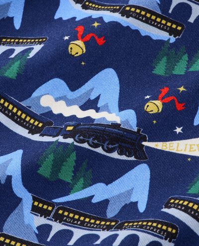 Women's Warner Bros™ Discovery The Polar Express Long John Pajama Top in Polar Express Family - main