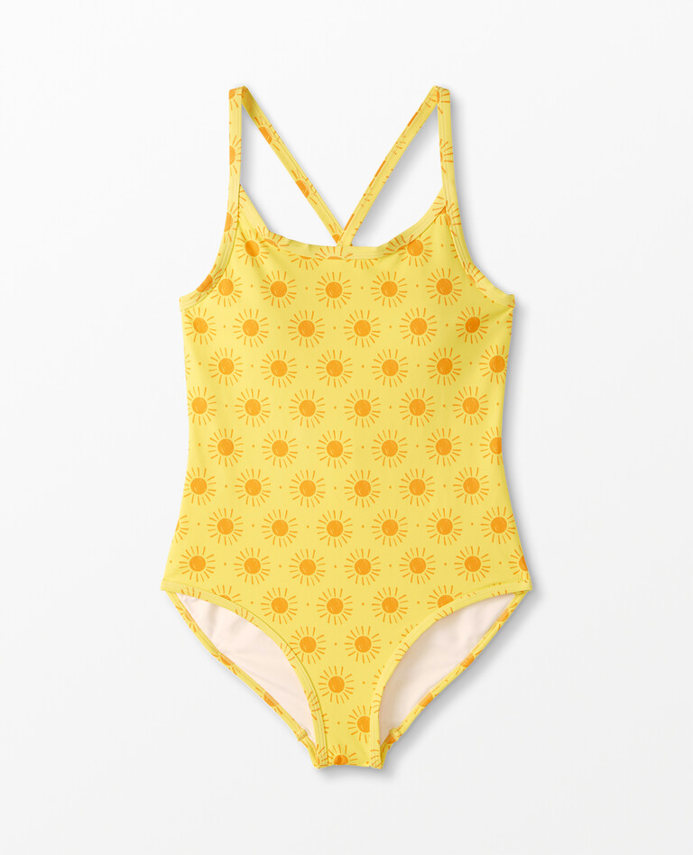 Recycled Women's Swim Suit in Sunshine Day - main