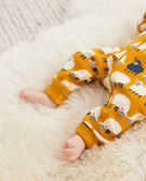 Baby Zip Sleeper In Organic Cotton in Delightful Daisy - main