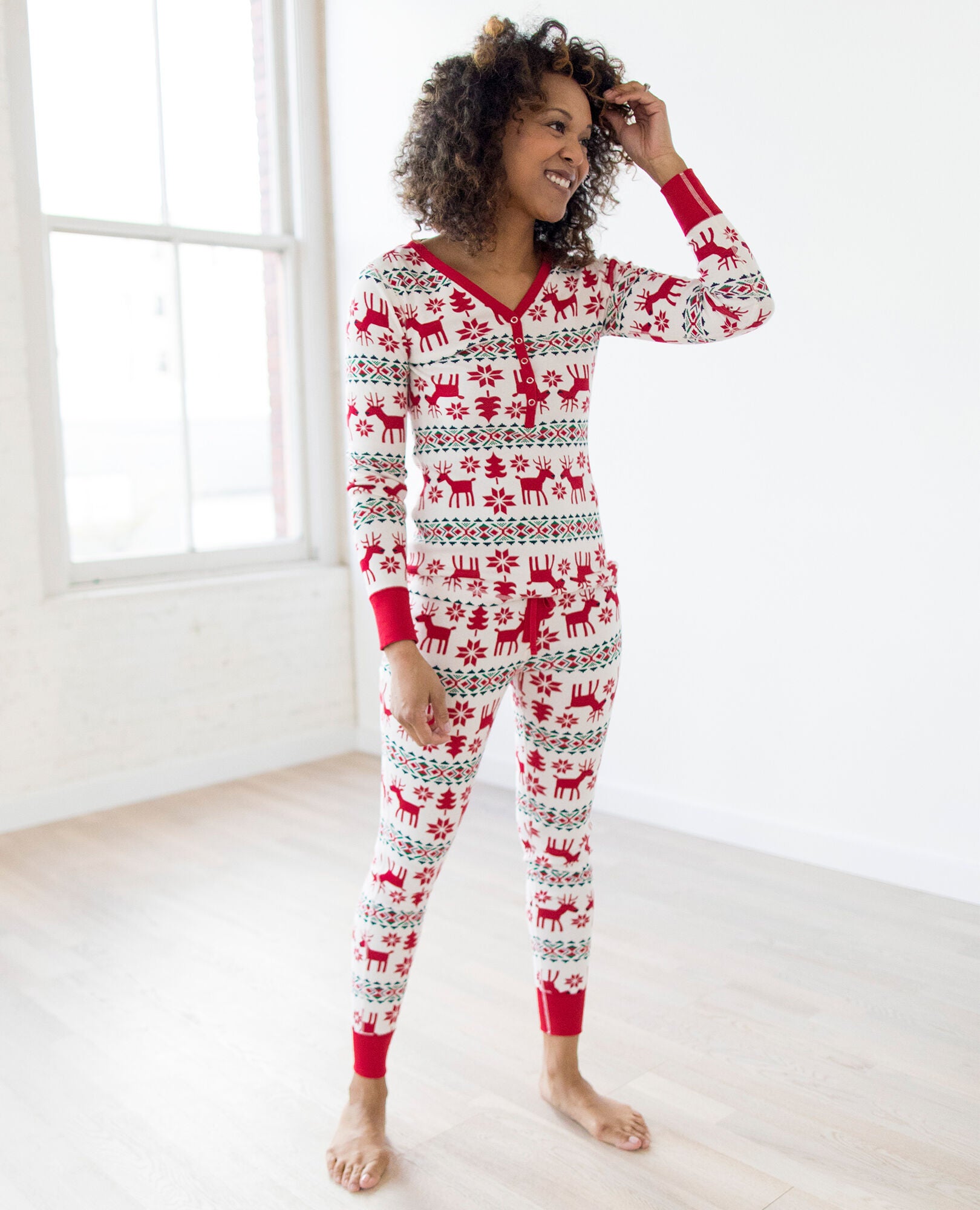 Women's henley pajamas