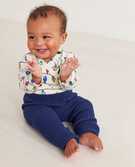 Baby Print Side Snap Bodysuit In Organic Cotton in Bright Bulbs - main