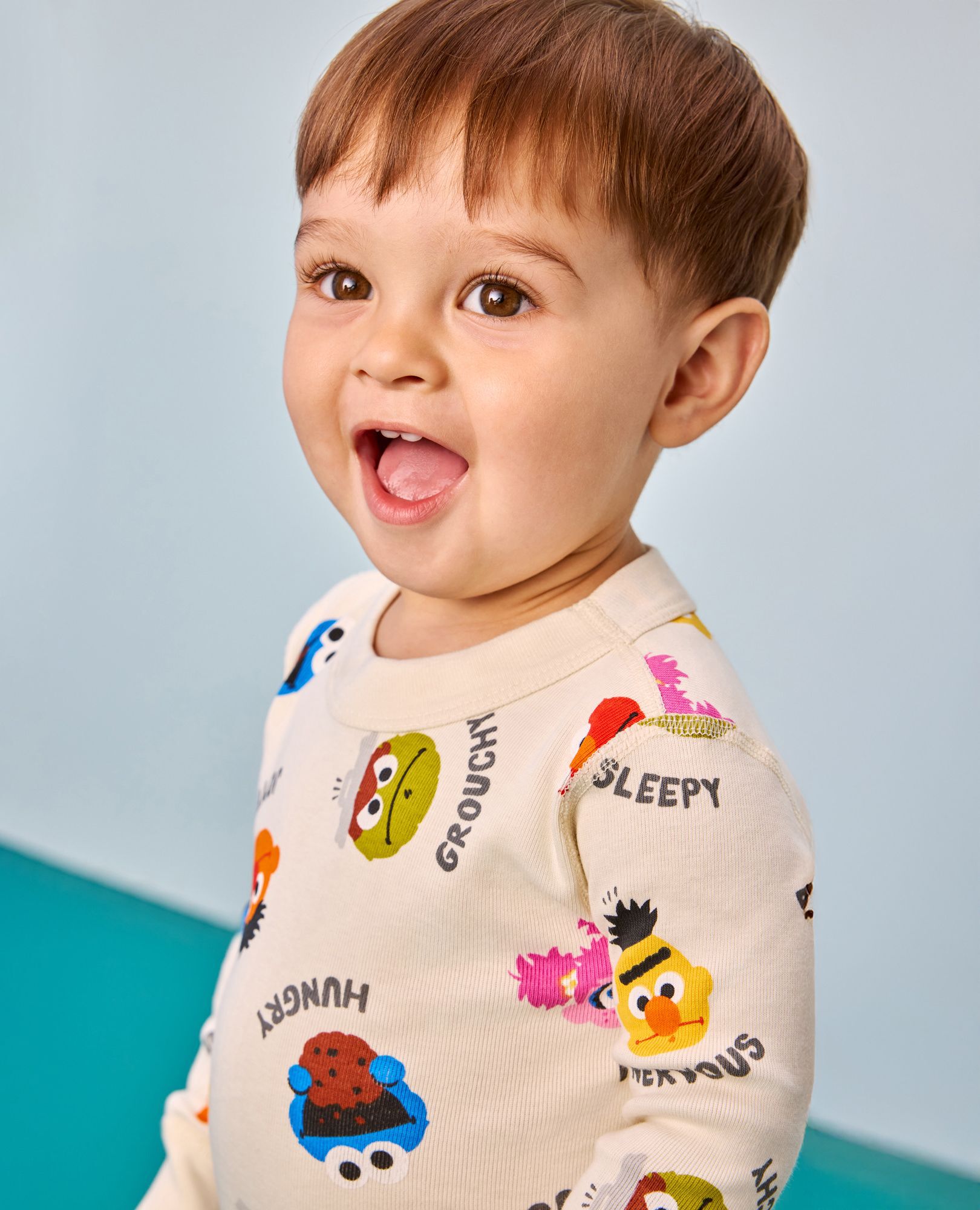 Sesame Street HannaJams™ Pajama Set in Sesame Street Feelings on Ecru - main