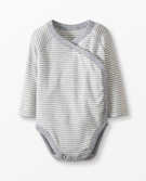 Baby Side Snap Bodysuit In Organic Cotton in Heather Grey - main