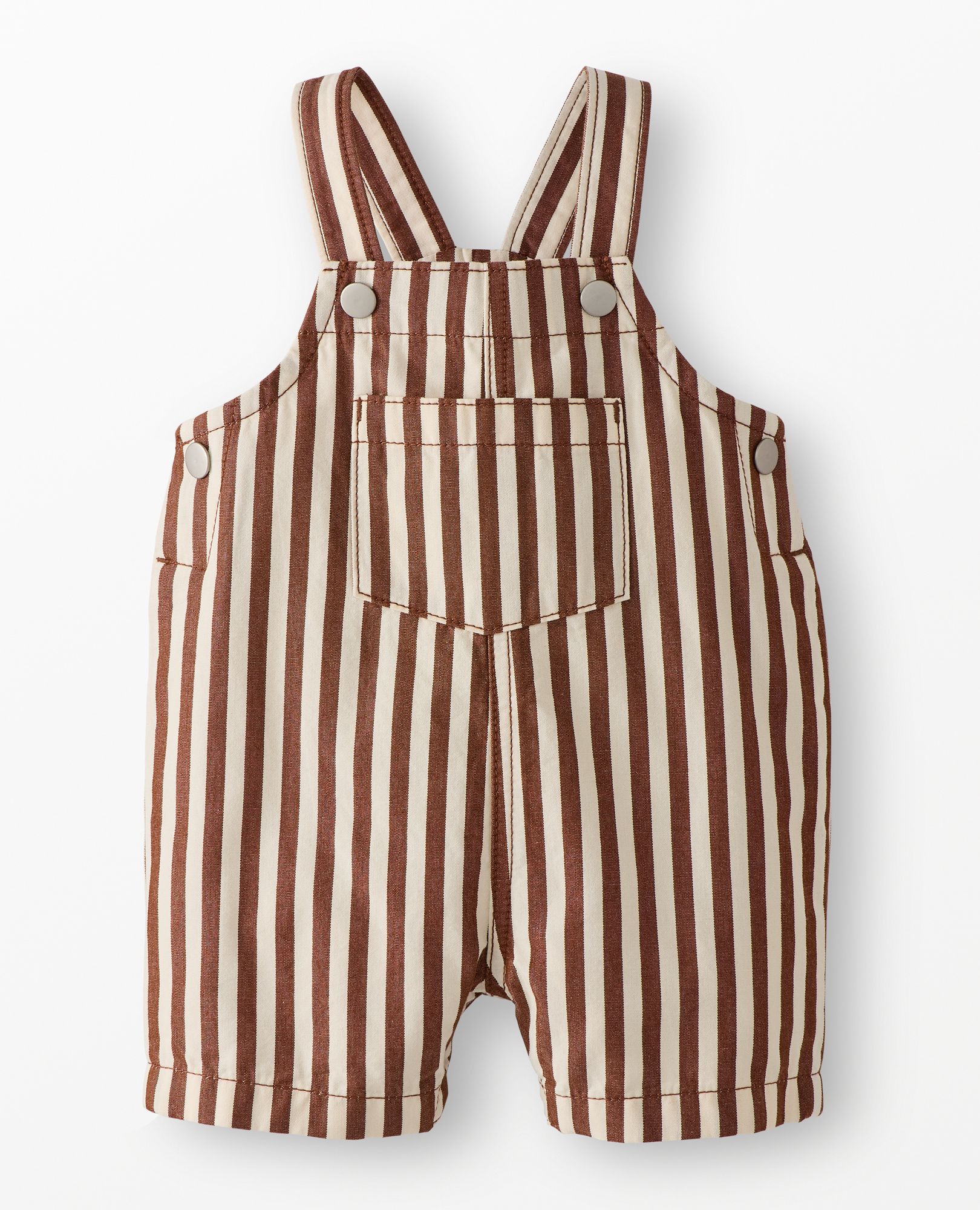 Baby Canvas Shortalls in Tortoise Shell/Ecru - main