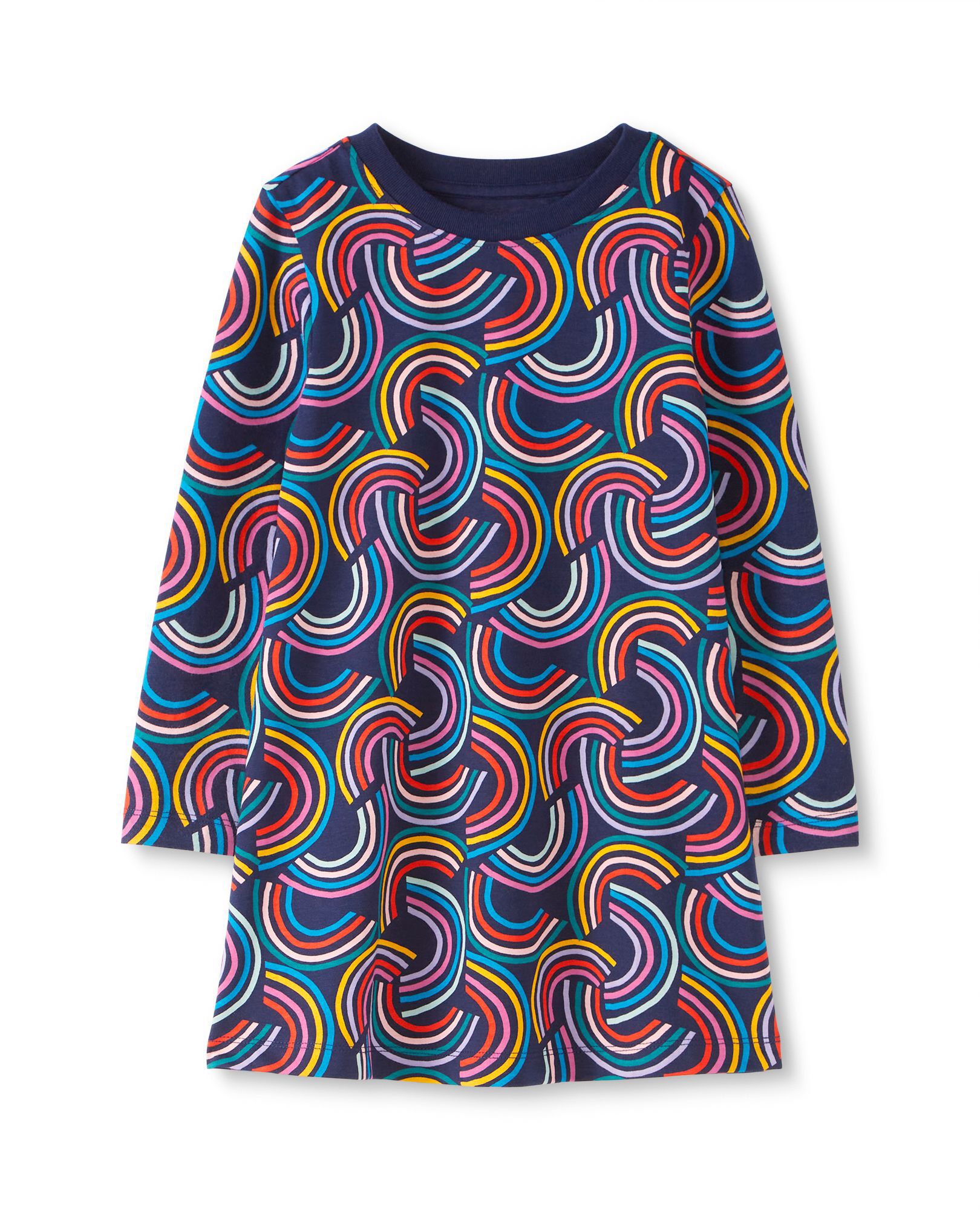 Rainbow shirt dress deals