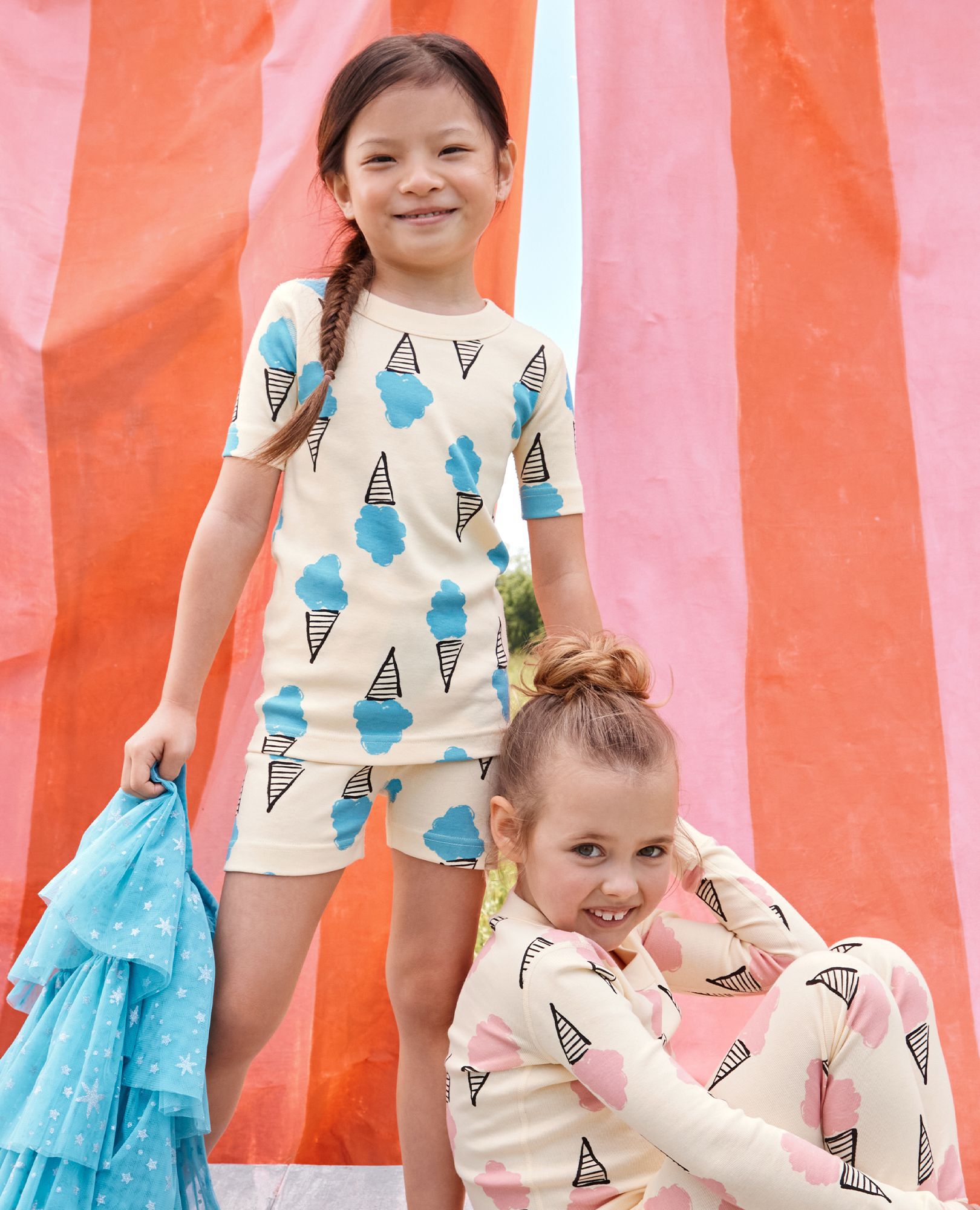 HannaJams™ Pajama Set in Blue Cotton Candy - main