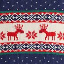 Holiday Sweater in Dear Deer on Navy - swatch
