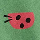 Long Sleeve Top & Wide Leg Pants Set in Lucky Ladybugs - swatch