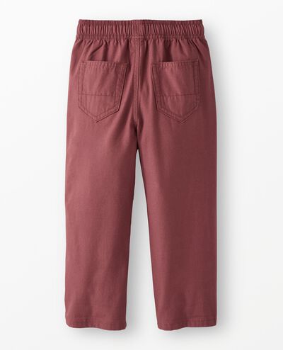 Canvas Pull-On Pants in Nettle Brown - main