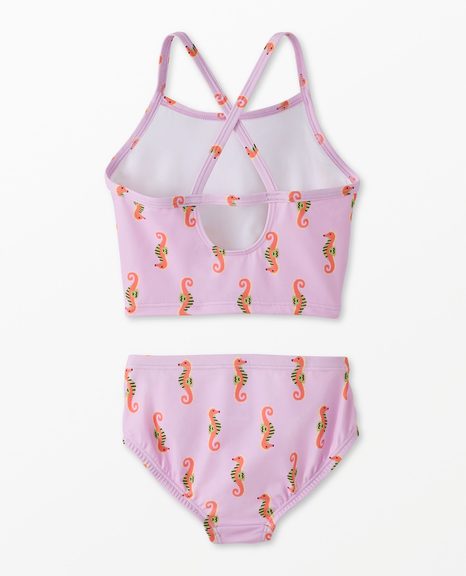 Two-Piece Swimsuit in Summer the Seahorse on Tea Rose - main