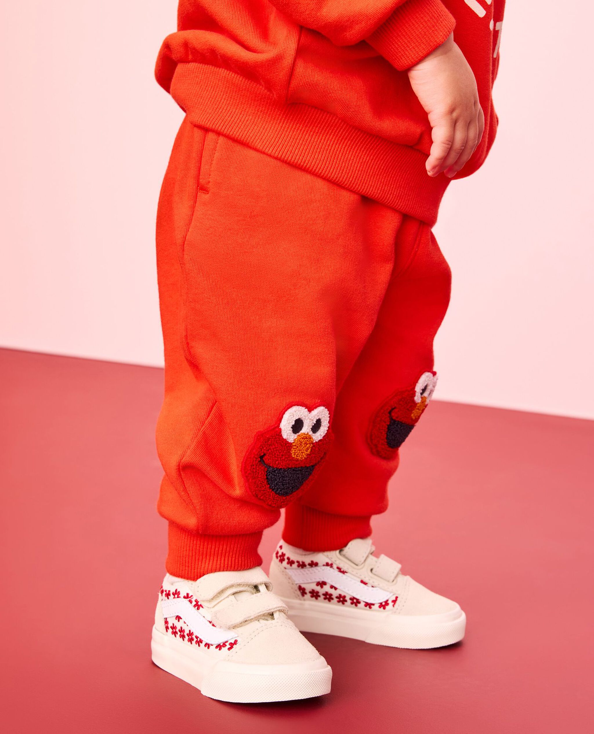 Sesame Street French Terry Sweatshirt & Sweatpants Set in Excited Elmo - main