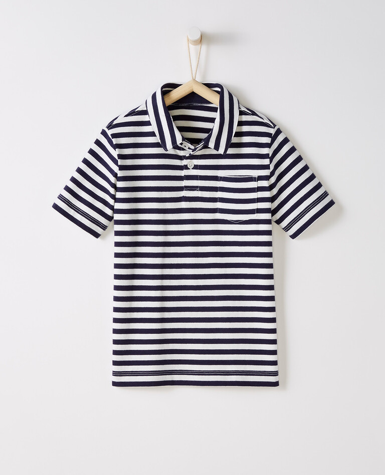 Sueded Jersey Polo in  - main
