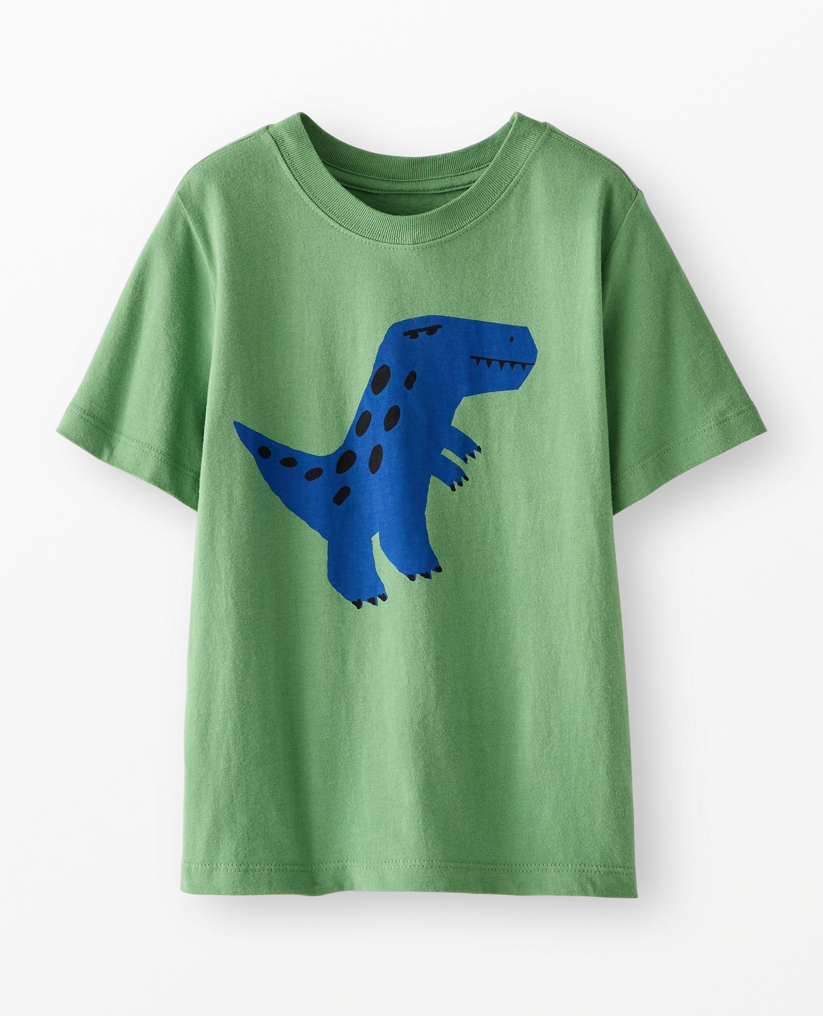 Relaxed Fit Graphic T-Shirt in T-Rex on Green - main