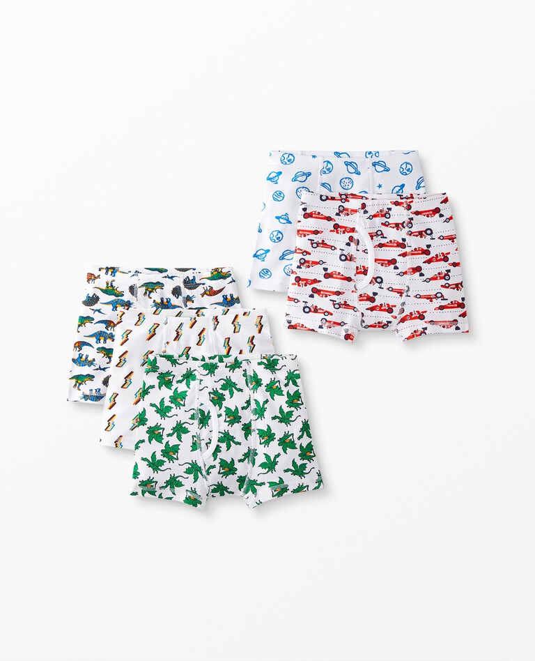 Boxer Briefs In Organic Cotton 5-Pack in Boys Multi Print Pack 2022 - main