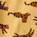 HannaJams™ Pajama Set in Wild Cats on Fall Leaf - swatch