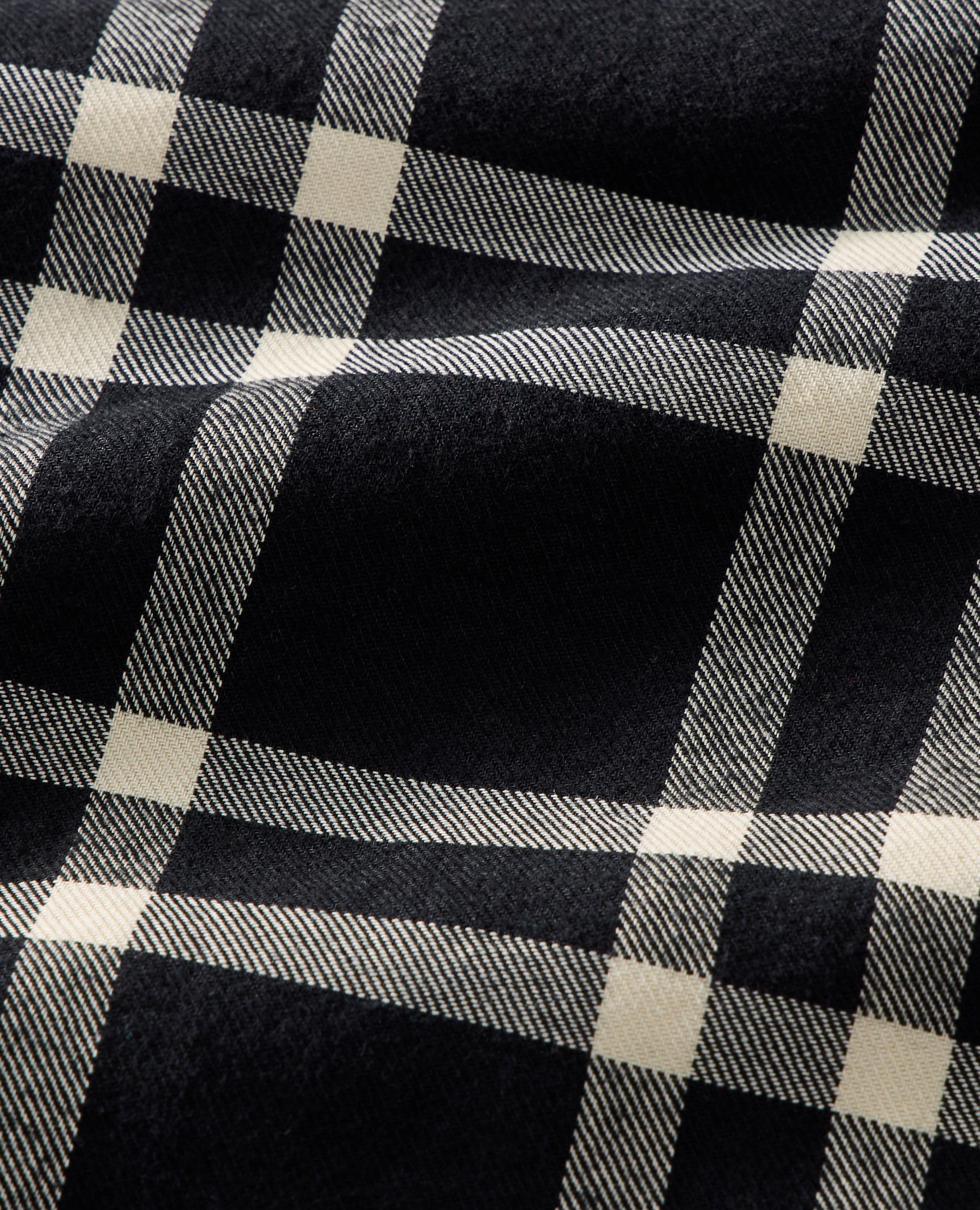 Women's Holiday Flannel Pajama Set in Black Tonal Plaid - main