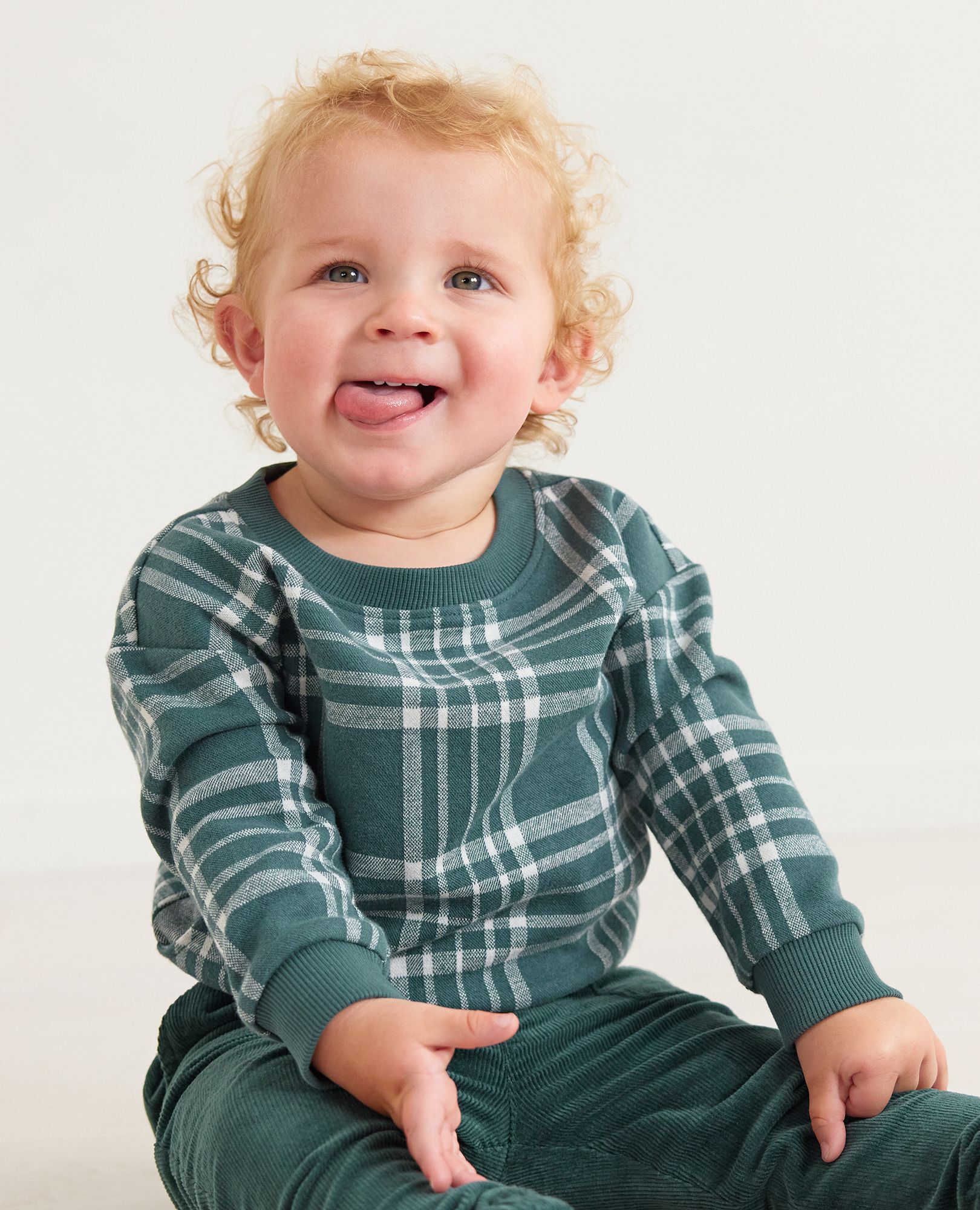 Baby Plaid Knit Top Hanna Andersson