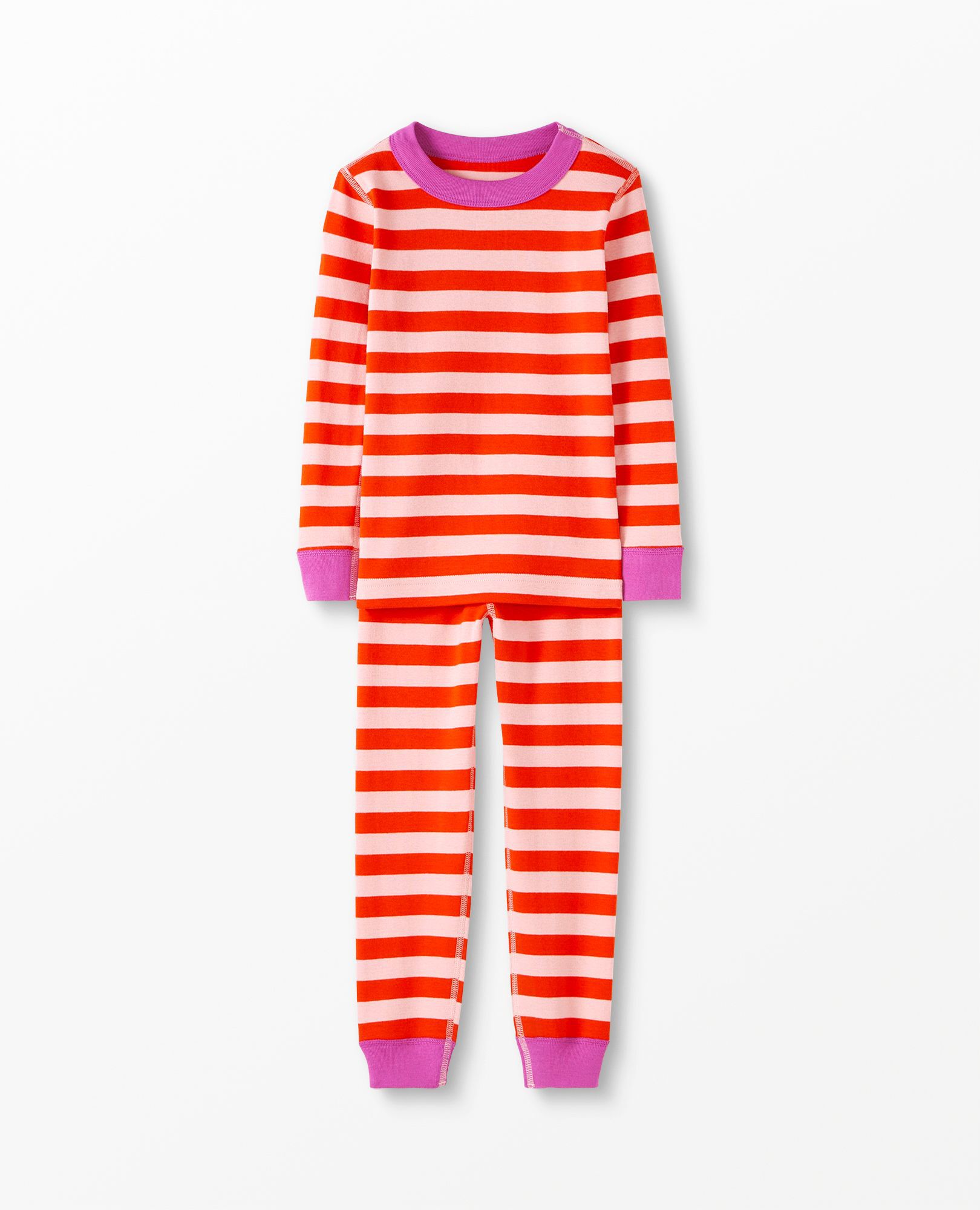 HannaJams™ Pajama Set in Orange Spice/Blush Pink - main