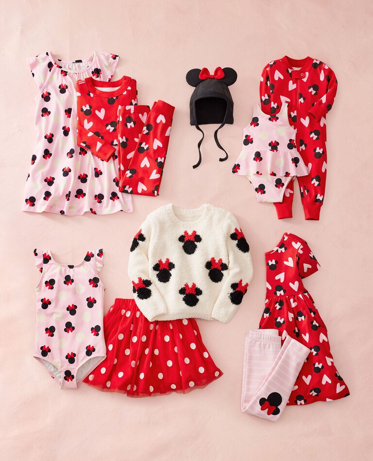 Disney Minnie Mouse Baby Zip Sleeper in Positively Minnie Red  - main