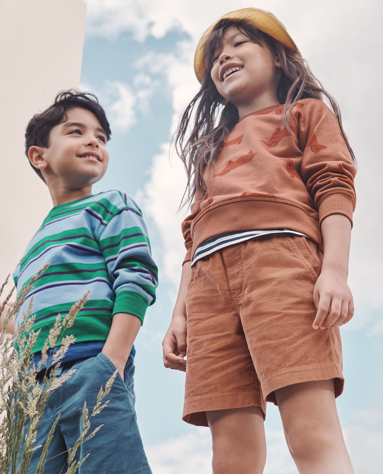 Boys corduroy shorts top