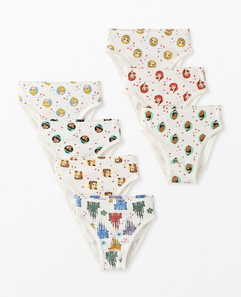 7-Pack Disney Princess Organic Cotton Hipster Underwear in Multi-Princess Unders 7pk - main