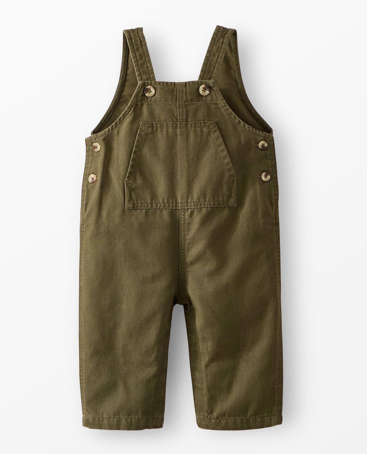 Baby Canvas Overalls in Caper - main