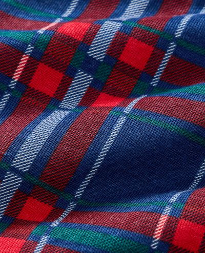 Women's Holiday Jogger Pajama Pants in Navy Plaid - main