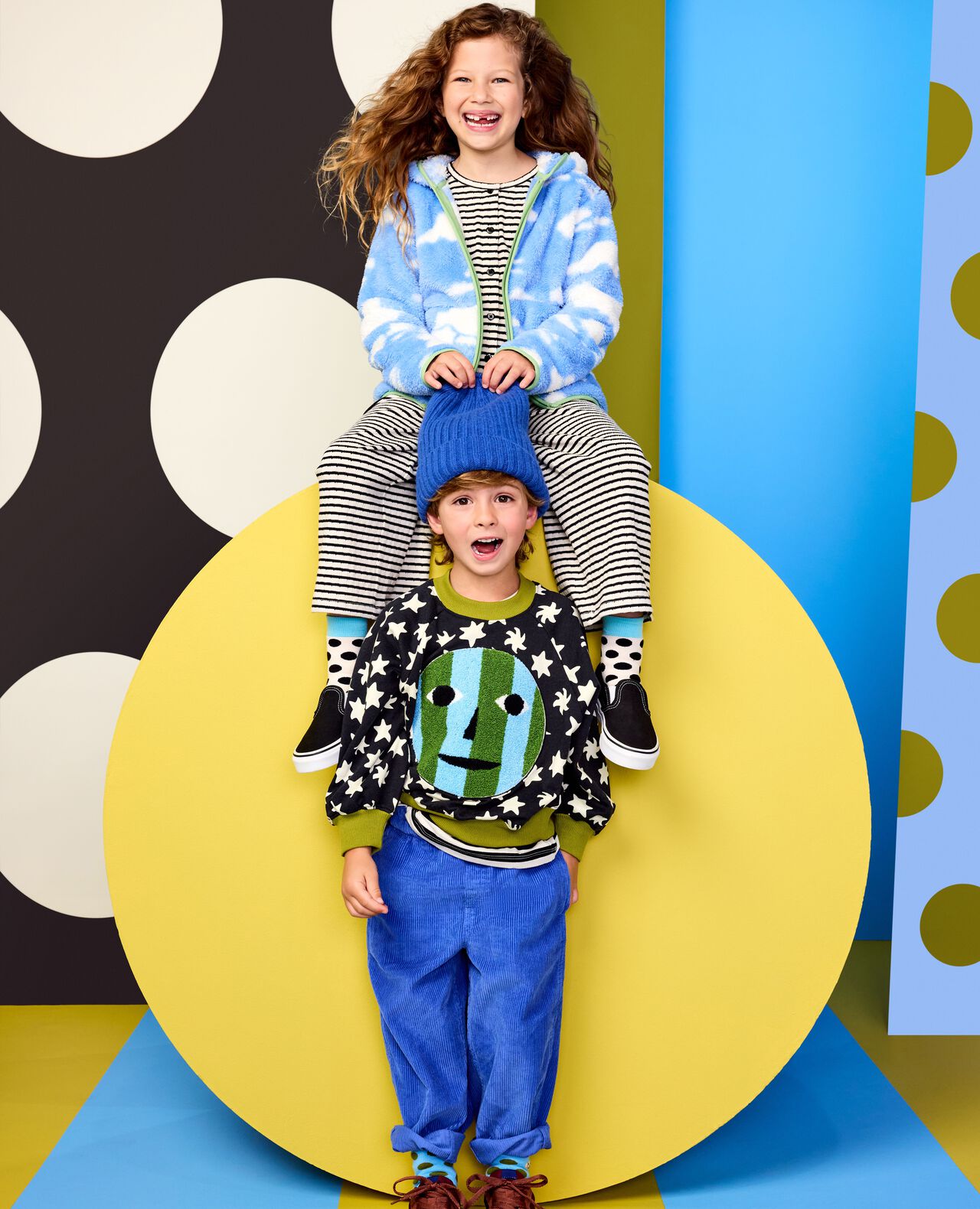 Dusen Dusen French Terry Sweatshirt in Dusen Dusen Stars - main