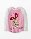 Dr. Seuss Grinch Baseball Tee in Cindy Lou Who Pink - main