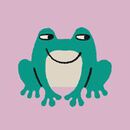 Baby Dress & Leggings Set in Happy Frogs on Purple - swatch