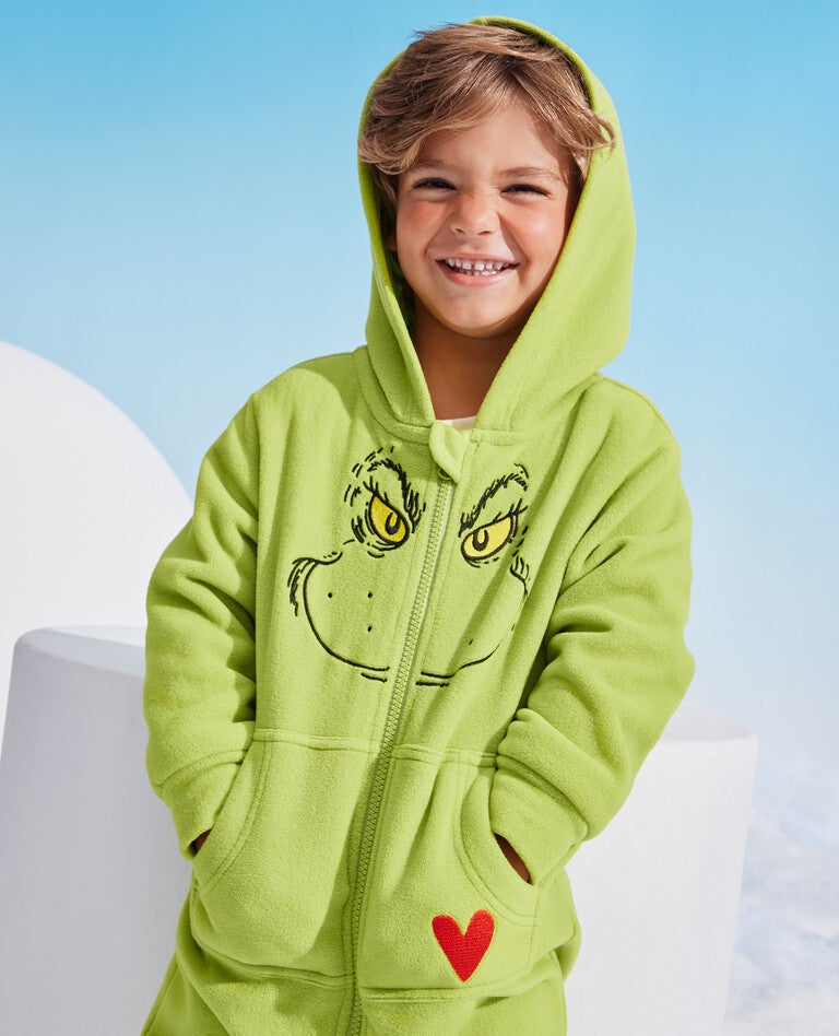 Dr. Seuss Grinch Red Matching Family Pajamas in  - main