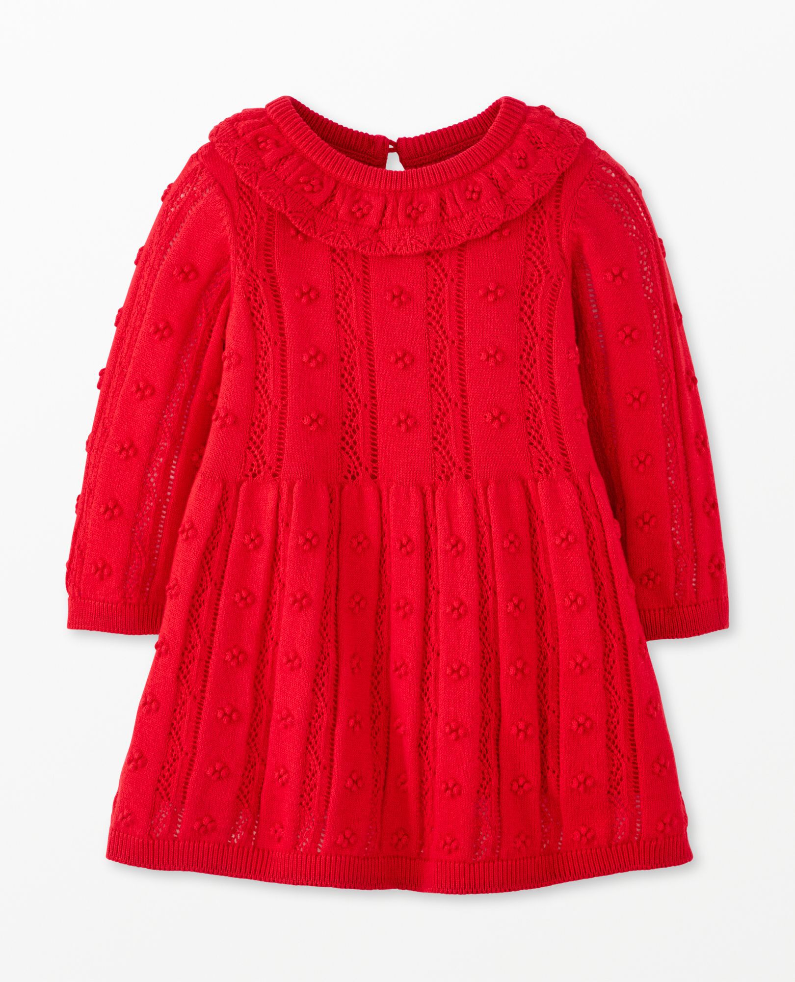 Red sweater dress baby sale