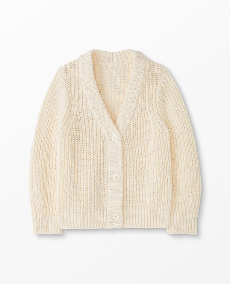 Combed Cotton V-Neck Sweater
