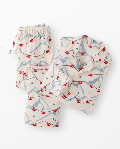 Holiday Flannel Pajama Set in Gondolas - main