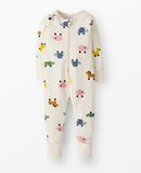 HannaSoft™ Stretch Sleeper in Tiny Zoo Animals on Ecru - main