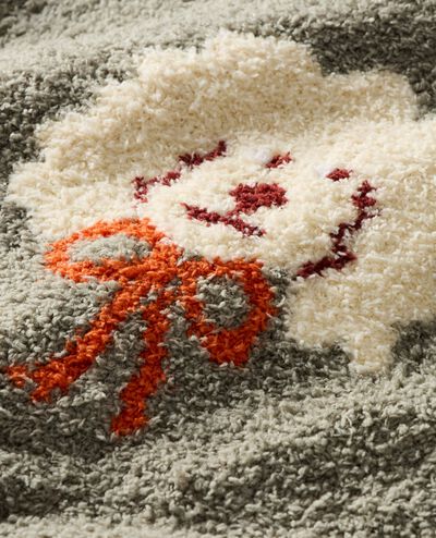 Marshmallow Graphic Sweater in Seagrass - main