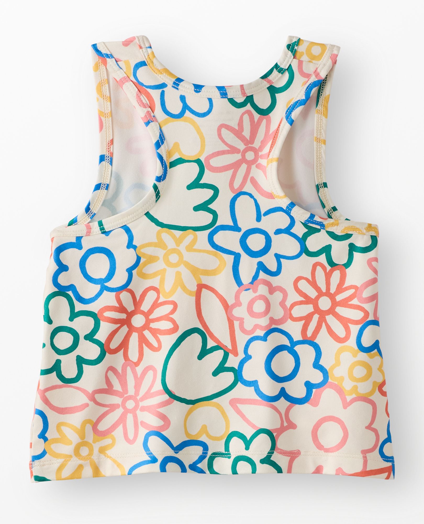 Active UV Tank & Skort Set in Multicolored Sketched Floral - main