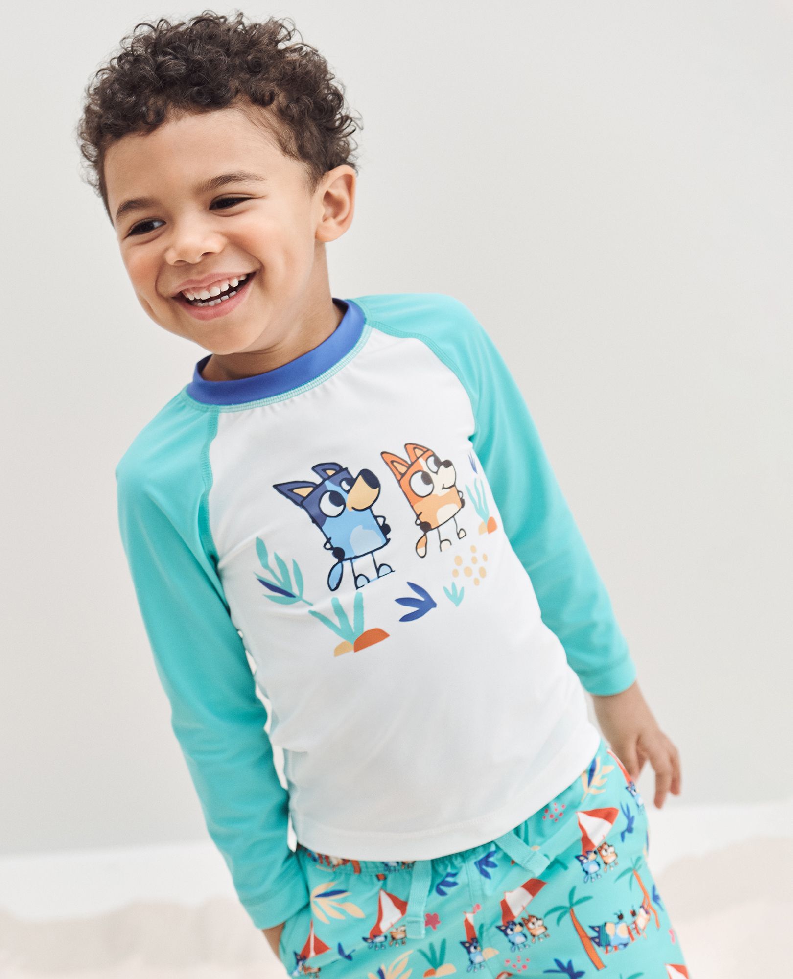 Bluey Long Sleeve Rash Guard Top